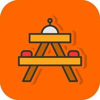 Picnic table Vector Icon Design