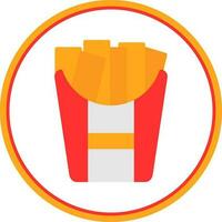 French fries Vector Icon Design