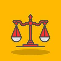 Justice scale Vector Icon Design