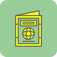 International passport Vector Icon Design