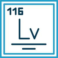 livermorium vector icono diseño