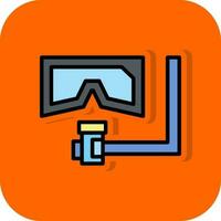 diseño de icono de vector de snorkel