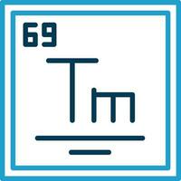 Thulium Vector Icon Design