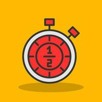Half time Vector Icon Design