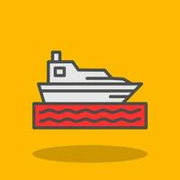 diseño de icono de vector de barco