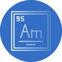 Americium Vector Icon Design