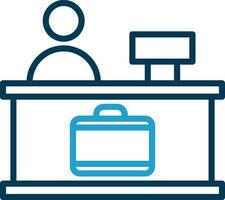 Check-in Vector Icon Design