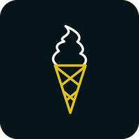 Ice cream cone Vector Icon Design