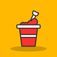 Bucket Vector Icon Design