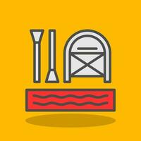 Rafting Vector Icon Design