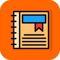 Diary Vector Icon Design