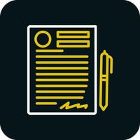 Contract Vector Icon Design