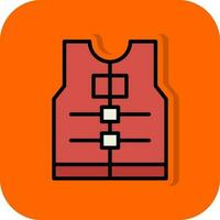 Life jacket Vector Icon Design