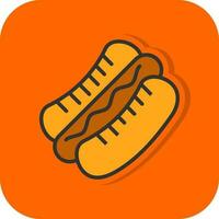 Hot dog Vector Icon Design