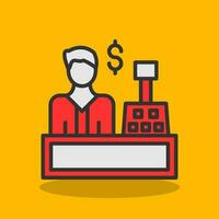 Cashier Vector Icon Design