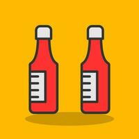 Beer bottles Vector Icon Design
