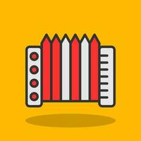 Accordion Vector Icon Design