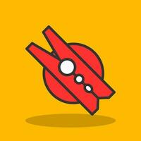 Clothespin Vector Icon Design