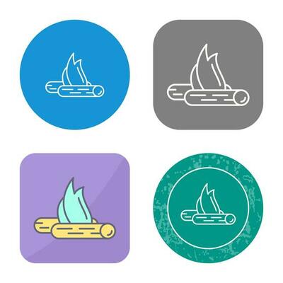 Bon Fire Vector Icon