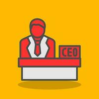 CEO vector icono diseño