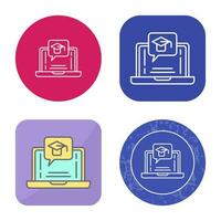 E Learning Vector Icon