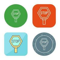 Stop Sign Vector Icon