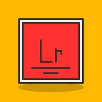 Lawrencium Vector Icon Design