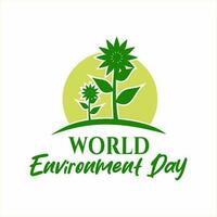 world environment day logo icon design vector