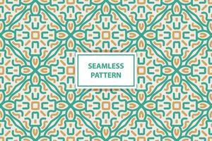 Vector geometric seamless pattern. Abstract graphic background with squares, lines, grid. Ethnic style ornament. Repeat vintage design for decor, print