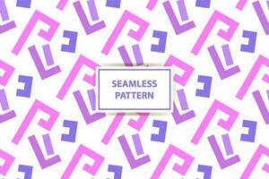 Vector geometric seamless pattern. Abstract graphic background with squares, lines, grid. Simple geo texture. Light pink and purple color. Ethnic style ornament. Repeat vintage design for decor, print