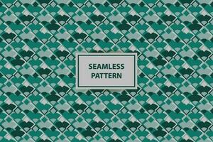 Vector geometric seamless pattern. Abstract graphic background with squares, lines, grid. Simple geo texture. Light green and white color. Ethnic style ornament. Repeat vintage design for decor, print
