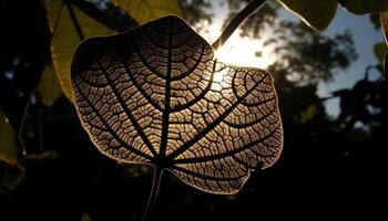 vibrante otoño hojas crear un vistoso bosque modelo en octubre generado por ai foto