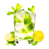 Mojito cocktail succo frizzante bevande birra, generativo ai png