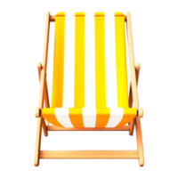 Eames Lounge Chair Beach Umbrella, chair  Generative Ai png