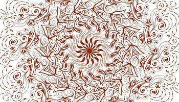 Illustration of red mandala motif decoration photo