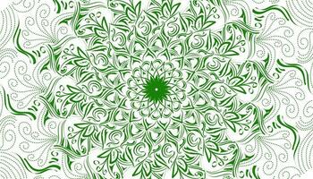 Green mandala motif decoration illustration photo