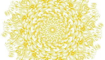 Yellow mandala motif decoration illustration photo