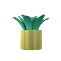 Tree pot on isolated background 3D Render. png