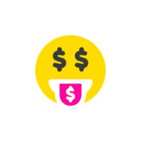 Tongue Money Face Icon png
