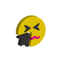 pañuelo de papel cara 3d icono png