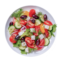 Grieks salade pizza Grieks keuken caprese salade PNG generatief ai