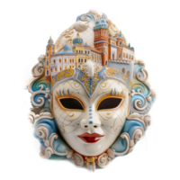 carnaval de Venise vénitien masques mascarade Balle mardi gras génératif ai png