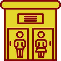 Public toilet Vector Icon Design