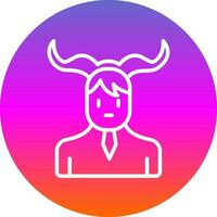 Satyr Vector Icon Design