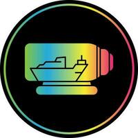 Ship in a bottle Vector Icon Design