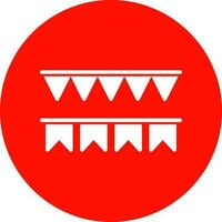 Decorative flag Vector Icon Design
