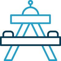 Picnic table Vector Icon Design