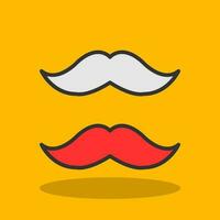 Moustache Vector Icon Design
