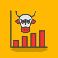 Bull market Vector Icon Design