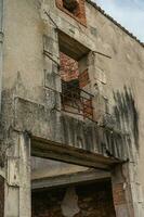 The old ruines of the town Oradour-sur-Glane in France. photo